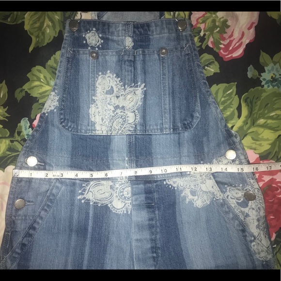 Free people we the free paisley denim overalls - Picture 9 of 9